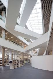 Halifax Library By Schmidt Hammer Lassen Comprises Four Stacked Blocks Modern Library Library Architecture Central Library