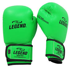 Legend Kinder Bokshandschoenen Neon Groen Legend Sports