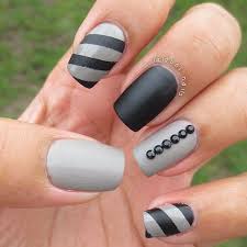 Even though this color is often being associated with something gloomy and dark, it will make your nails look so chic and stunning. 21 Stylish Black And Gray Nail Art Ideas
