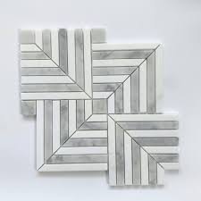 Square Arrow Light Grey - Gạch mosaic marble - Công ty TNHH Trung Hùng Hà  Nội