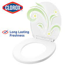 Toilet seats are typically made of either plastic or wood, and there are pros and cons to each material. Clorox Antimicrobial Round Stay Fresh Scented Plastic Toilet Seat With Easy Off Hinges Walmart Com Walmart Com