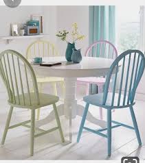 Brand New Painted Solid Wood Windsor Back Kitchen Dining Chair Painted In Farrow Ball Colours In 2020 Circular Dining Table Painted Dining Table Dining Chairs