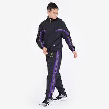 Nike nba los angeles lakers city edition courtside tracksuit. Mens Replica Nike Nba Los Angeles Lakers Tracksuit Courtside Black Tracksuits
