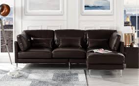 Apt2b offers a delightfully delicious selection of reversible leather alternative couch sectionals. Modern Leather Sectional Sofa L Shape Couch Dark Brown Buy Online In Czech Republic At Czech Desertcart Com Productid 86582282