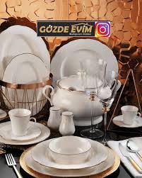 Kutahya Porselen 83 Parca Yuvarlak Yemek Takimi Kutahyaporselen Yemektarifleri Ceyizim Ceyizhazirligi Yenigelinevleri Kesf Decorative Plates Plates Decor