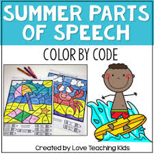 Signup to get the inside scoop from our monthly newsletters. Summer Grammar Coloring Pages Parts Of Speech By Love Teaching Kids
