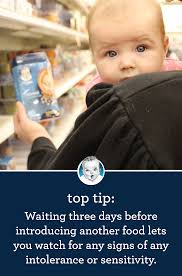 Start With Infant Oatmeal Or Rice Cereal Wait Several Days And If There Are No Reactions Try Infant Oatmeal Cereal Baby Rash Baby Toddler Food New Recipes
