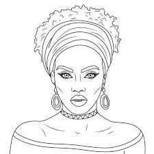 Omeletozeu African Drawings Queen Drawing African Paintings