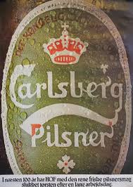 1970s Carlsberg Beer Bottle Original Vintage Poster Beer History Beer Beer Bottle