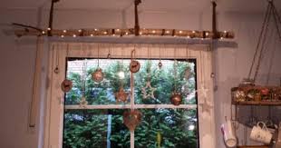 Birkenstamm Gardinenstange Weihnachtsdeko Deko Weihnachten Fenster Birkenstamm Gardinenstange
