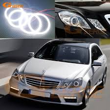 For Mercedes Benz E Class W212 E350 E550 E63 Amg 2010 2013 Xenon Headlight Ultra Bright Smd Led Angel Eyes Kit Halo Ring Mercedes Benz E350 Benz E Class Benz E