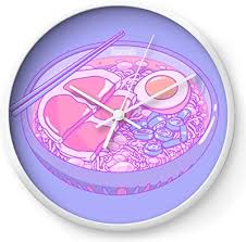Each colorway has contrasting color hands so the clock is super easy to read, even without numbers. Amazon Com Lajro Wall Clock Romantic Cute Cartoon Purple Grapes Round Family Wall Clock 9 65 Inch Silver Quartz Frame Decor For Office School Kitchen Living Room Bedroom Home Kitchen