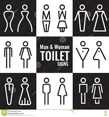 Mann Und Frauen Toilette Zeichnen Zeichenvektorbuhnenbild Vektor Abbildung Illustration Von Mann Zeichenvektorbuhnenbild 76132430