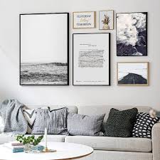 摄影风景客厅组合装饰画北欧卧室挂画床头画沙发背景墙壁画有框 gallery wall decor home decor