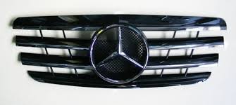 E Class W210 Grille Black Color Mercedes Benz Logo Mercedes Benz