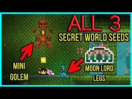 All Secret World Seeds In Terraria 1 4 1 Youtube