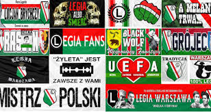 Legia warszawa 83:80 hydrotruck radom. Legia Warsaw Flags And Banners