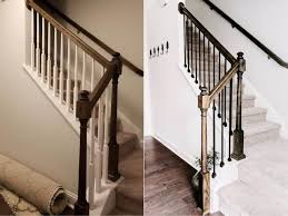 Black metal spindles are much lighter in weight than the wrought iron alternative, more cost. Replacing Stair Balusters An Easy Diy Stair Transformation