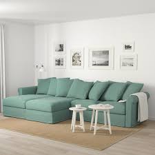 Ikea Gr Ouml Nlid 4er Sofa Mit R Eacute Camieren Ljungen Hellgr Uuml N In 2020 Sofa Offene Wohnraume Ikea