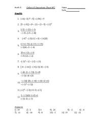 To link to this page, copy the following code to your site Order Of Operations With Integers Worksheet 2 Pdf By Kara Gibson