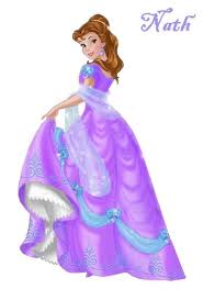 Belle In Her New And Beautiful Purple And Light Blue Dress Disney Princess Fashion Belle Disney Disney Princess Pictures