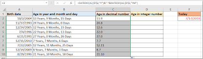Dates in excel are stored as a value representing the number of days since the first date in excel. How To Calculate Age In Years And Months And Days From Date Of Birth In Excel