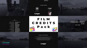 Make sure you have motion, or only choose projects that are. Film Credits Pack Final Cut Pro Templates Motion Array