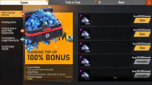 Here is a list of diamond prices in india when you buy free fire diamonds from the free fire shop. 100 Bonus Diamond Top Up Event Full Details Get Up To 5600 Diamonds In Free Fire New Topup Event Youtube