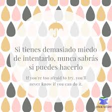 Are You Afraid To Try Spanish Motivation Quote Translation English Cute Spanish Quotes Motivational Quotes In Spanish Spanish Quotes With Translation