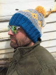 British Hand Knitted Men S Wool Hat Beanie Uk Seller Etsy Wool Hat Men Knit Men Wool Hat