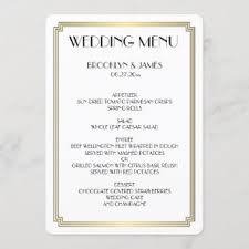 10 vintage menus that are a feast for the eyes, if not the stomach. Great Gatsby Dinner Menus Zazzle