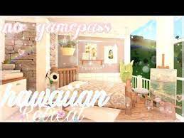 Bloxburg No Gamepass Hawaiian Retreat Youtube Bloxburg Rooms House Decorating Ideas Apartments Bloxburg Bedrooms