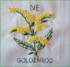 Nebraska Goldenrod Hand Embroidery Designs Flower Quilt Embroidery Patterns