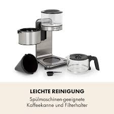 Klarstein Soulmate Kaffeemaschine Filter Kaffeemaschine 1800 Watt 1 25 Liter 4 Bis 10 Tassen Schwallbruhve Filterkaffeemaschine Kaffeemaschine Kaffee