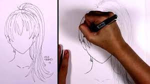14 ponytail drawing anime for free download on ayoqq org. How To Draw Manga Hair Ponytail Girl Mlt Youtube