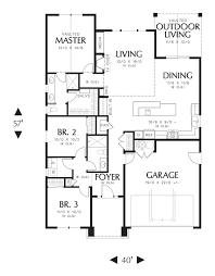mascord house plan 1168es the espresso house plans craftsman style house plans narrow lot house plans