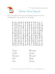 winter word search all kids network