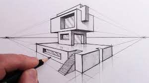 More two point perspective drawing. How To Draw A Building In 2 Point Perspective Step By Steps Youtube