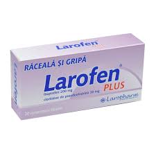 In timp ce ibuprofenul reduce febra si calmeaza durea, pseudoefedrina actioneaza ca decongestionant nazal. Larofen Plus Raceala Si Gripa 20 Comprimate Pret 6 60 Ron