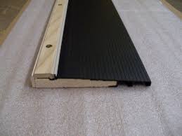 Order thresholds that fasten to your door bottom using screws, or get a door threshold gasket that slides on with a compression fit so as not to damage your door. Endura Exterior Door Threshold Inswing 7 13 16 Wide 36 Dark Bronze Pine Base Exterior Door Threshold Exterior Doors Exterior