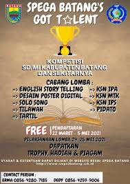 Demikian pembahasan mengenai pelatihan soal un ipa smp. Spega Batang S Got Talent 2021 Smp Negeri 3 Batang