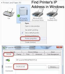 How To Find The Ip Address Of A Network Printer Make Tech Easier Ip Address Printer Networking