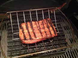 Cook for about 30 minutes on high heat of about 250 deg, then drop back to about 190 deg cel. Pork Belly On The Weber Q In 40 Minutes Gas Smoke Fire And Food