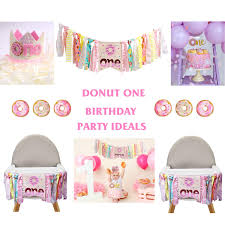 Eventually we began skipping birthday cake in favor of new delicious birthday dessert traditions. Buy Vansolinne Donut High Chair Banner For 1st Birthday Party Decorations Photo Booth Props Birthday Gifts And Souvenir For First Baby Girl Hellip Online In Turkey B07phx8tmp