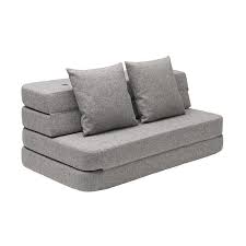 Kk 3 Fold Sofa Multigrey W Grey Buttons Ghế Lười