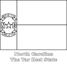 Below the star on this flag the date, may 20, 1861, indicates the day of north carolina's secession from the union. Large Printable North Carolina State Flag To Color From Netstate Com