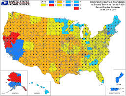 36 Full Priority Mail Zone Map