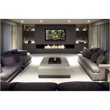 Living Room Good For Watching Movies With Friends Decoracao Sala Grande Lareira Moderna Lareira A Gas