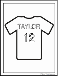 Download this adorable dog printable to delight your child. Football Jersey Coloring Page Elegant Baseball Coloring Pages Customize And Print Pdf Baseball Coloring Pages Coloring Pages Sports Theme Classroom