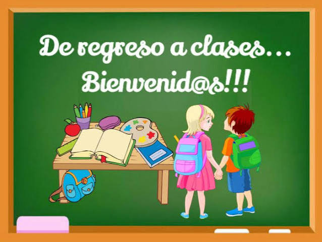 Imágenes con mensajes de «regreso a clases» para descargar gratis | Bienvenida al colegio, Felicitaciones día del maestro, 1er día de clases